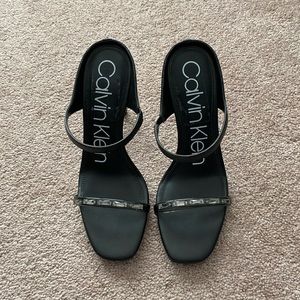 Size 8 Calvin Klein rhinestone heels